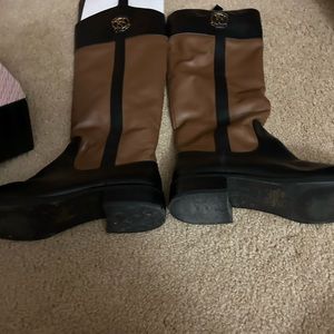 VS size 10b monogram riding boot
